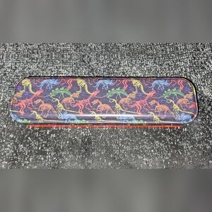 Tin Pencil Case-- Colorful Dinosaur Tin BNIB